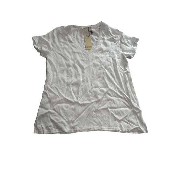 Nation LTD Tops - Nation LTD V-Neck Shirt in White